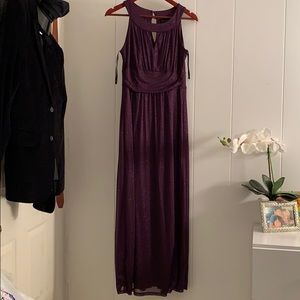 Sparkle purple evening gown